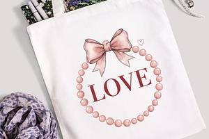 Love Bow PNG, Trendy Valentines Day, a Graphic by Vector Portal
