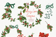 Vintage Christmas Illustrations, a Decorative Illustration by whiteheartdesign (Thumbnail 12 of 22)