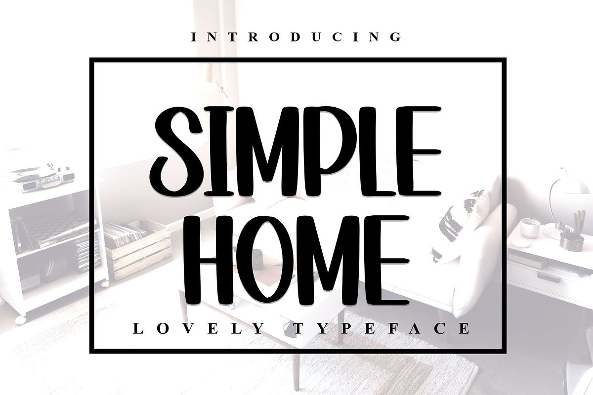 Simple Home, a Sans Serif Font by FreshTypeINK (Photo 1 of 8)