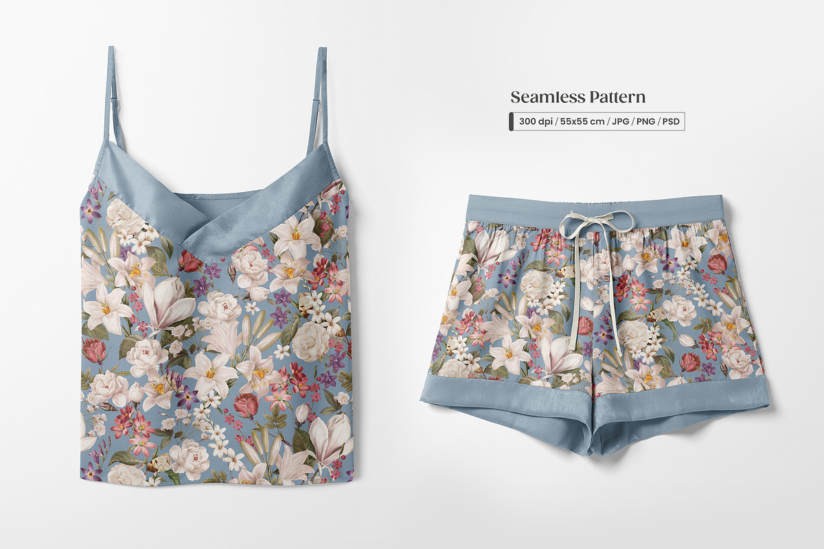 Petal Whisper Romantic Pattern, a Pattern Graphic by Yello_illustration (Photo 9 of 16)