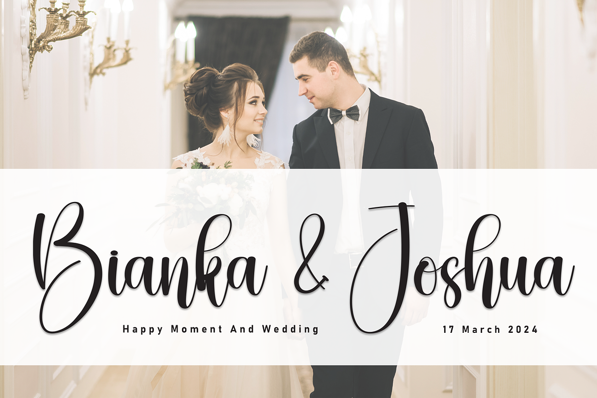 Bride | Script Font, a Handwritten Font by Scratchones (Photo 3 of 9)