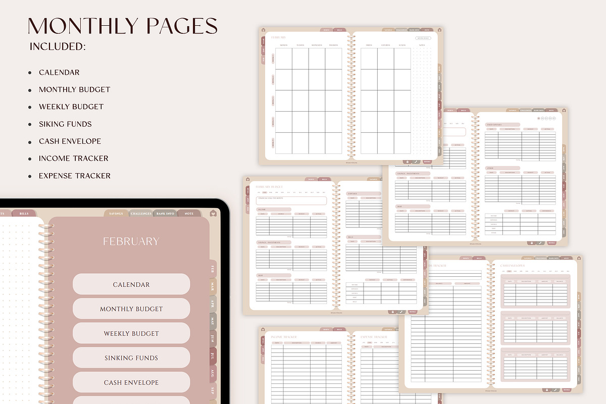 Digital Budget Planner, a Presentation Template by SofiaDesign16 (Photo 4 of 9)