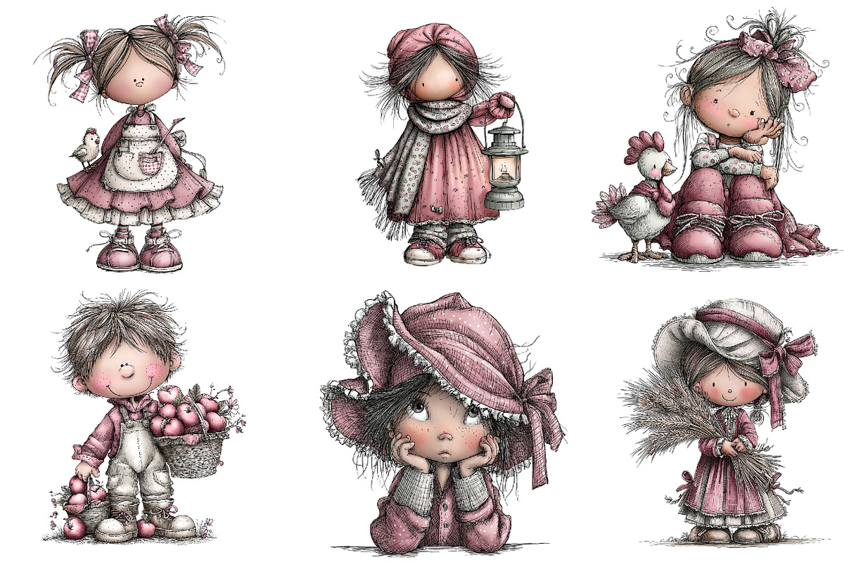 Whimsical storybook children clipart, an Illustration by CreationArt (Photo 4 of 5)