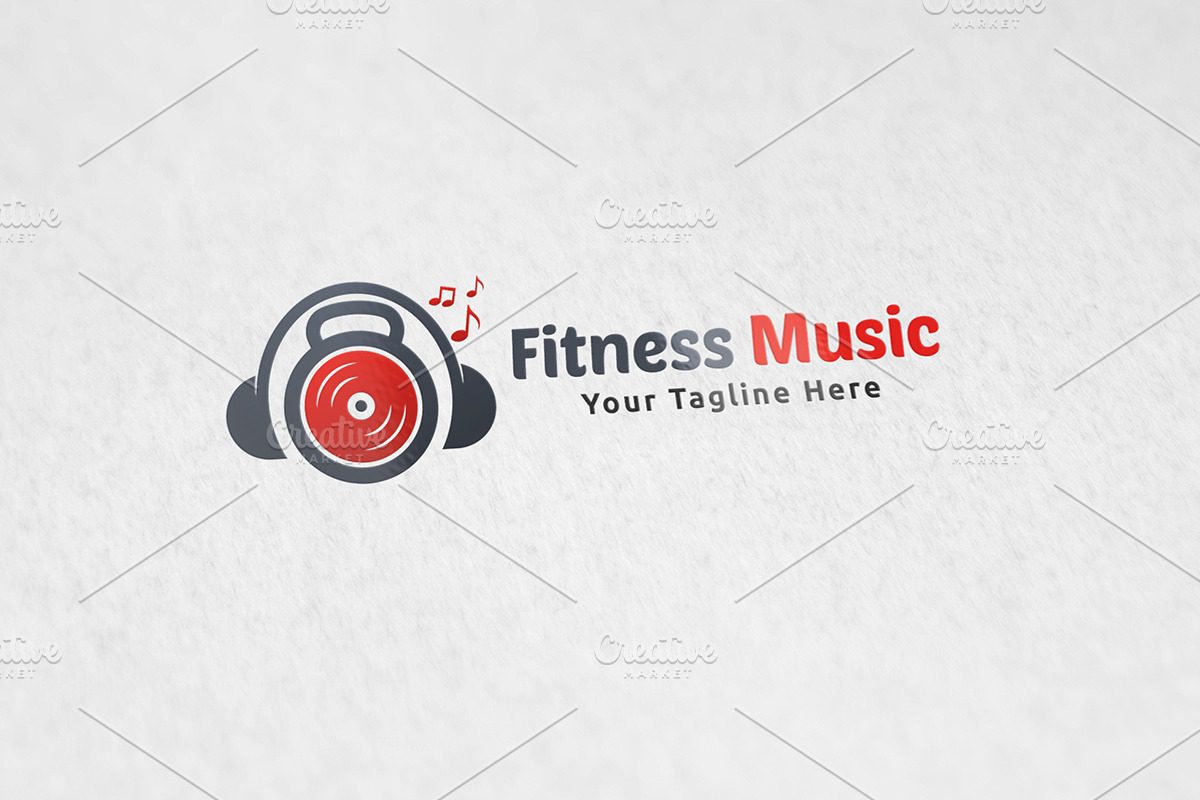 Fitness Music Logo, a Branding & Logo Template by Martin-Jamez (Photo 2 of 4)