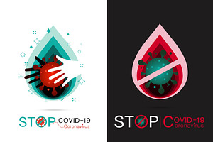 Stop Corona Virus Vector