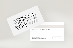 Editorial Gift Card Template Canva, a Marketing Template by LePosey Studio