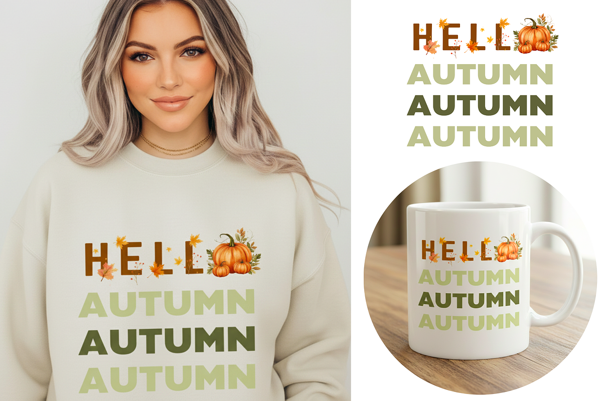 Hello Autumn PNG Design, a Photo by Viberints (Photo 1 of 5)