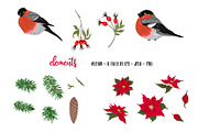 Christmas Wreath Elements Set, an Object Graphic by Elen-Lane (Thumbnail 5 of 6)