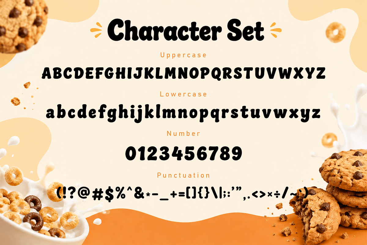 Crunchy Delight - Sweet Display Font, a Slab Serif Font by overlaytemplates (Photo 4 of 5)
