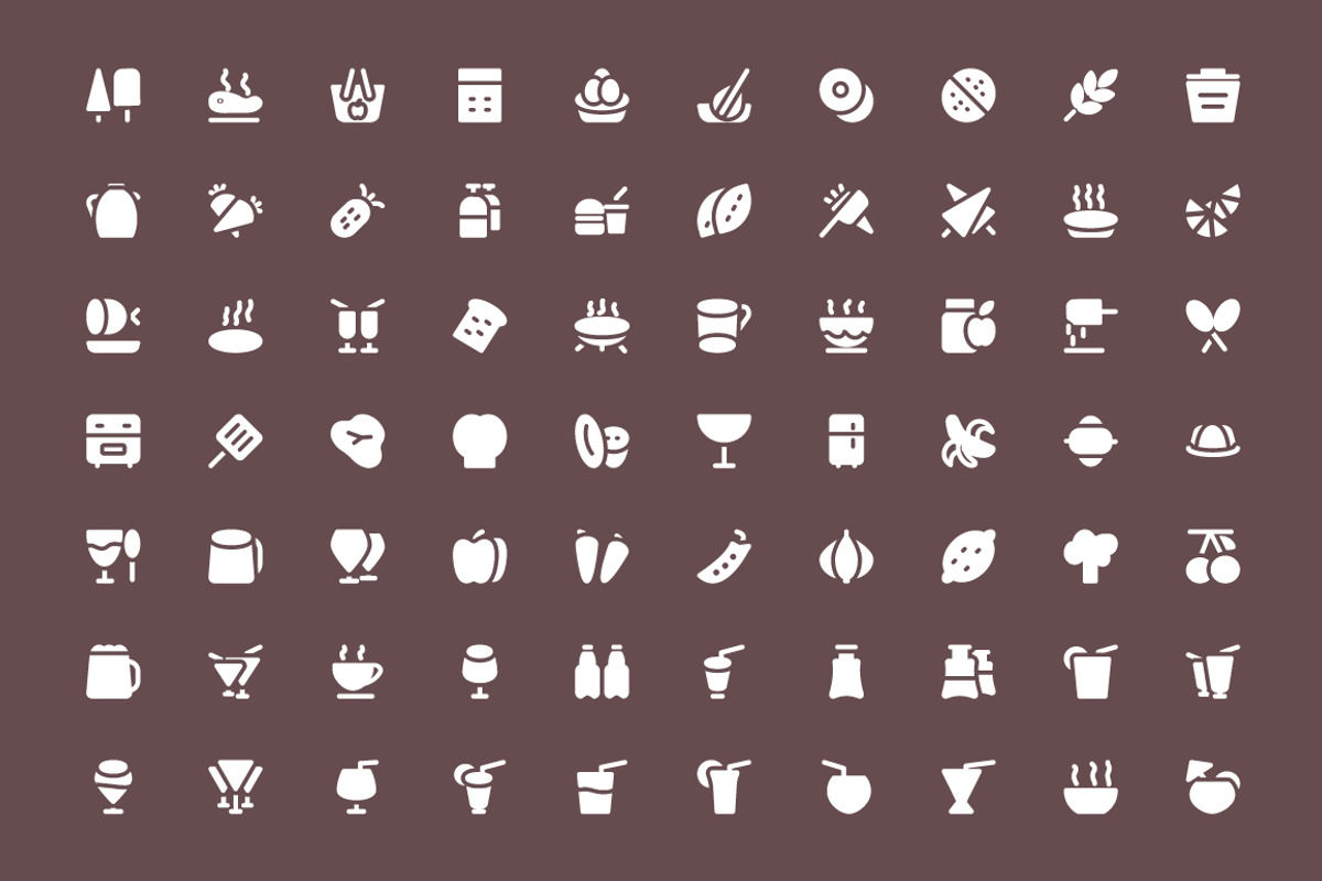 325+ Food Vector Icons, a Solid Icon by Vectors Market (Photo 3 of 5)