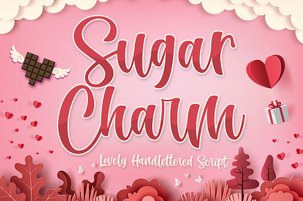 Sugar Charm - Lovely Script, a Script Font by Kotak Kuning Studio