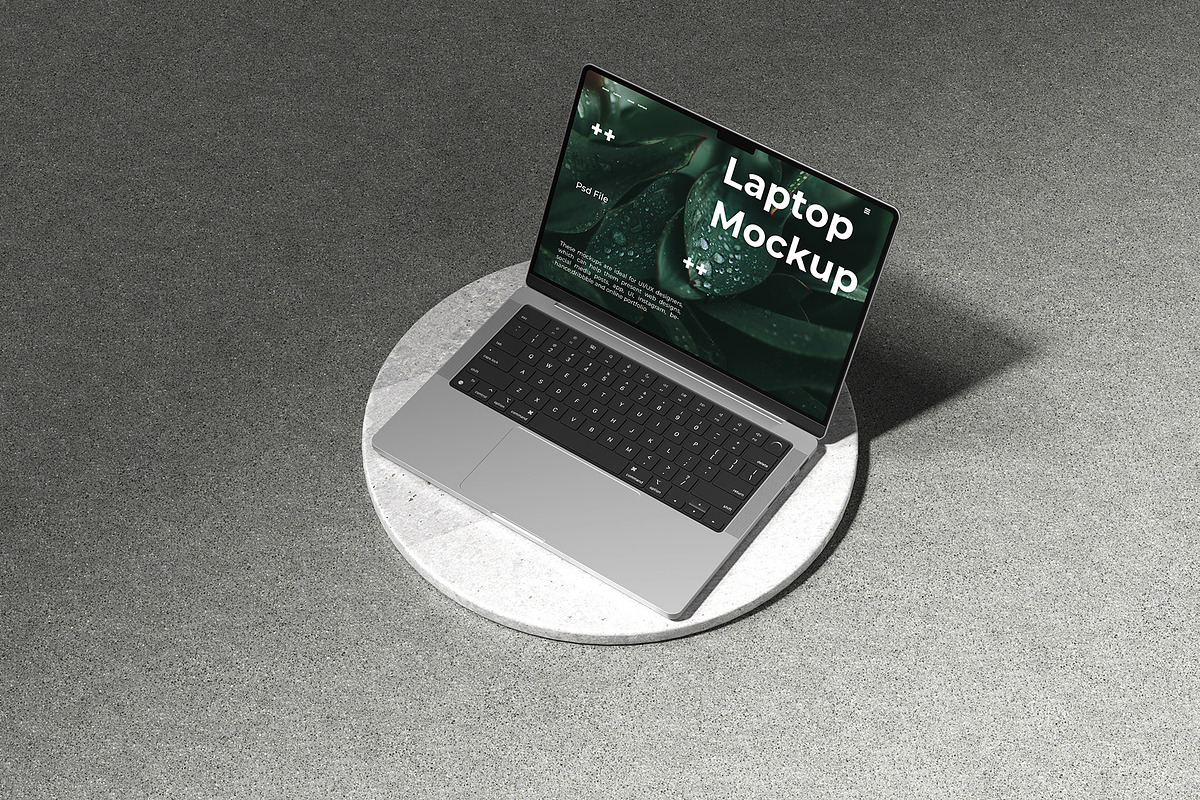 MacBook Pro 14 Mockup, a Mac Mockup by Graphicbars (Photo 8 of 13)