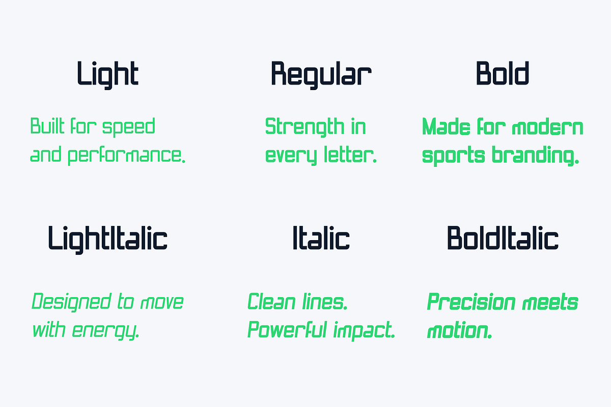 Sportiva - Modern Sport Font, a Sans Serif Font by Brown Cupple (Photo 7 of 9)