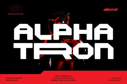 Alphatron - Futuristic Font