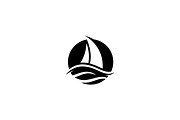 Sailboat Logo Abstract Wave Sea, a Branding & Logo Template by Signatoro (Thumbnail 3 of 3)