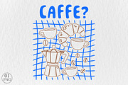 CAFFE Sublimation PNG, an Illustration by Libby Wishes (Thumbnail 1 of 5)
