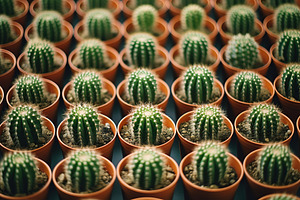 Background of green cactuses, a Nature Photo by AlyaAnd
