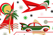 Retro Christmas Holiday Drive, a Graphic by Sharon Schwalbe (Thumbnail 2 of 2)