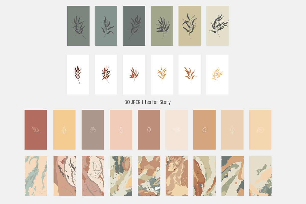 Sand & Green Instagram Highlights, a Social Media Template by dasha mo (Photo 2 of 2)