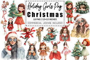 Cute Holiday Girls  Funny Christmas, a Graphic by CitraGraphics