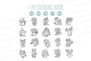 Christmas Animals Clipart Set, a Seasonal Illustration by Palau (Thumbnail 9 of 10)