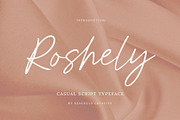 Roshely Casual Script, a Script Font by Seagulls Creative (Thumbnail 1 of 10)