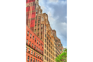 Historic buildings in manhattan new york city stock photo containing broadway, an Architecture Photo by Leonid Andronov
