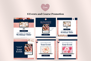 Rose Gold Chic Instagram Template