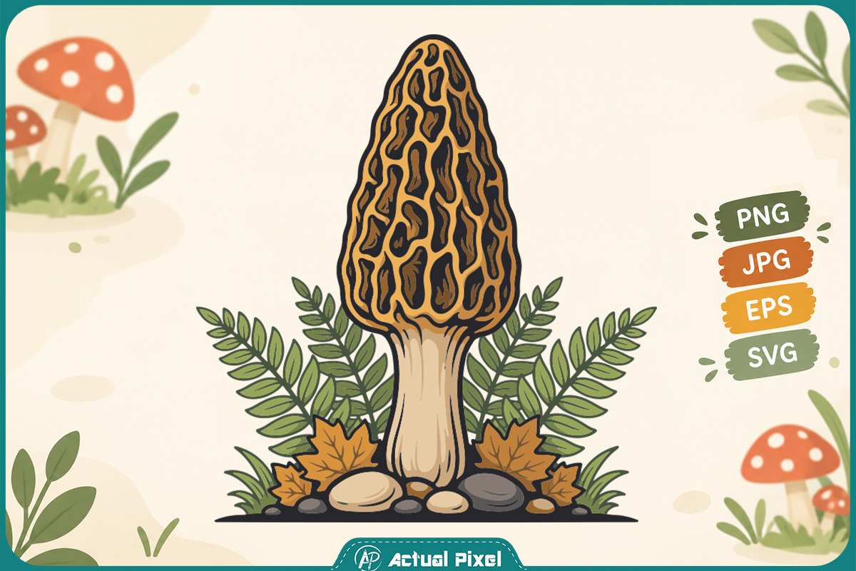 Mushroom Botanical Clipart Bundle, an Object Graphic by Actual Pixel (Photo 6 of 21)