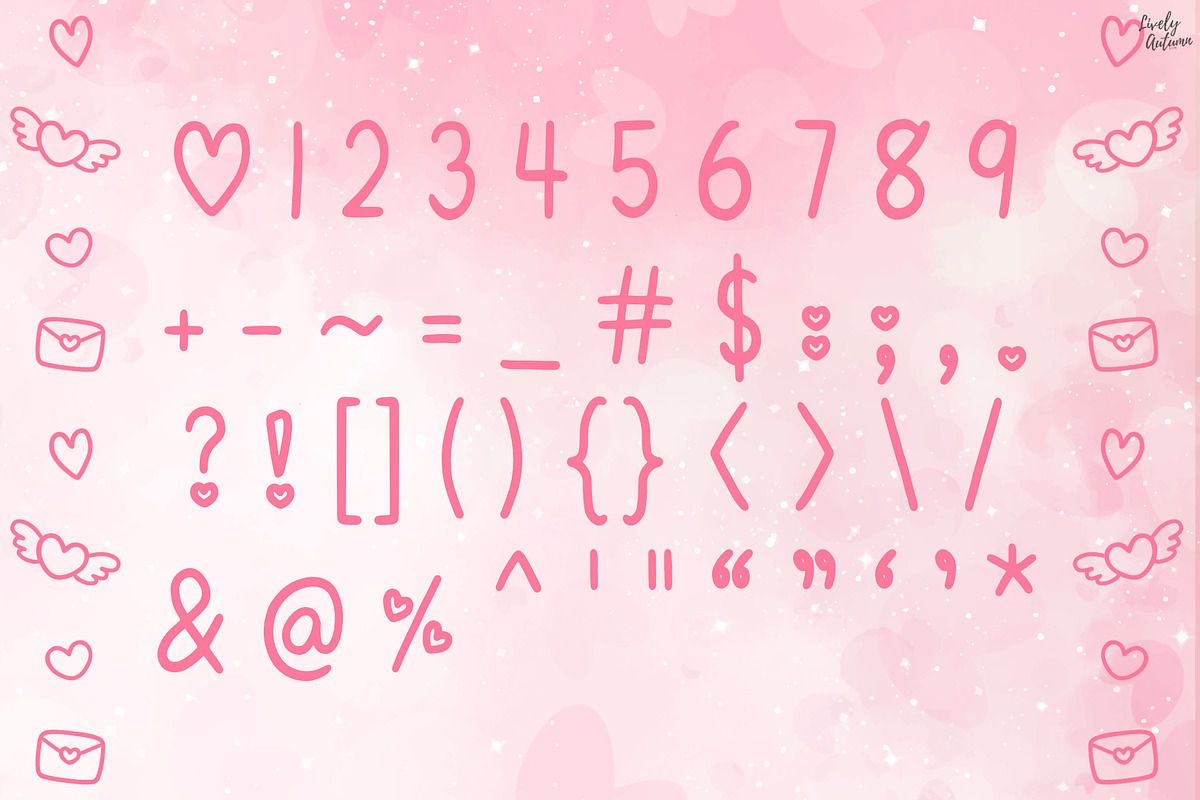 Lover | Handwriting font, a Handwritten Font by LivelyAutumn11.11 (Photo 3 of 5)