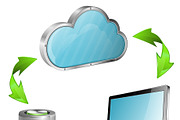 Cloud Computing Concepts, a Person Illustration by TAlex (Thumbnail 3 of 6)