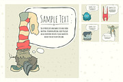 Set of Hand Drawn Vector Monsters, an Illustration by Andrew Bzh. (Thumbnail 5 of 6)