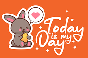 Friendly Rabbit - Playful Typeface, a Font by Dumadistyle (Thumbnail 7 of 9)