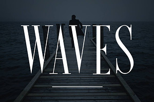 WAVES | A Condensed Serif, a Serif Font by Hustle Supply Co.