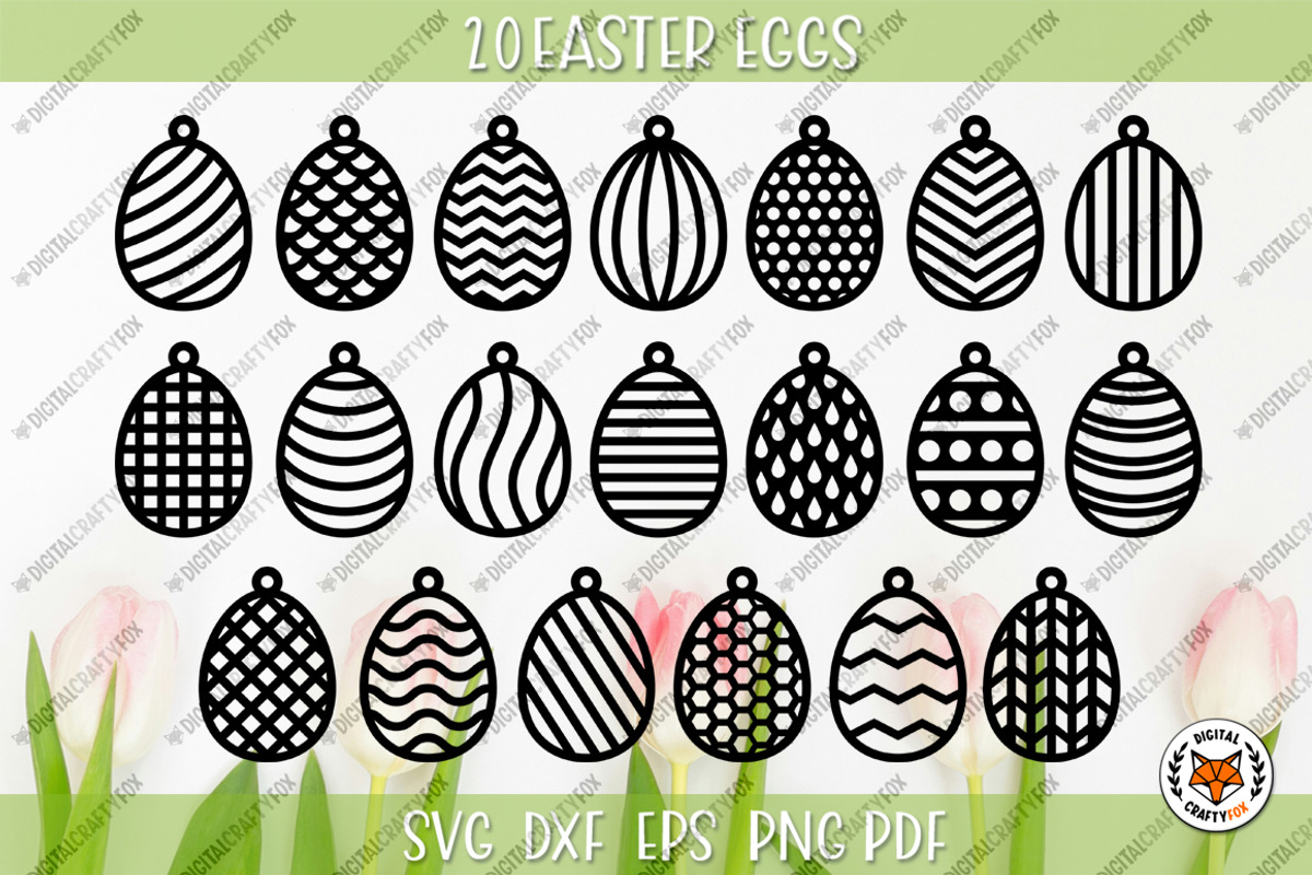 Easter Egg Hanging Collection, a Seasonal Illustration by Digital_Craftyfox (Photo 3 of 13)