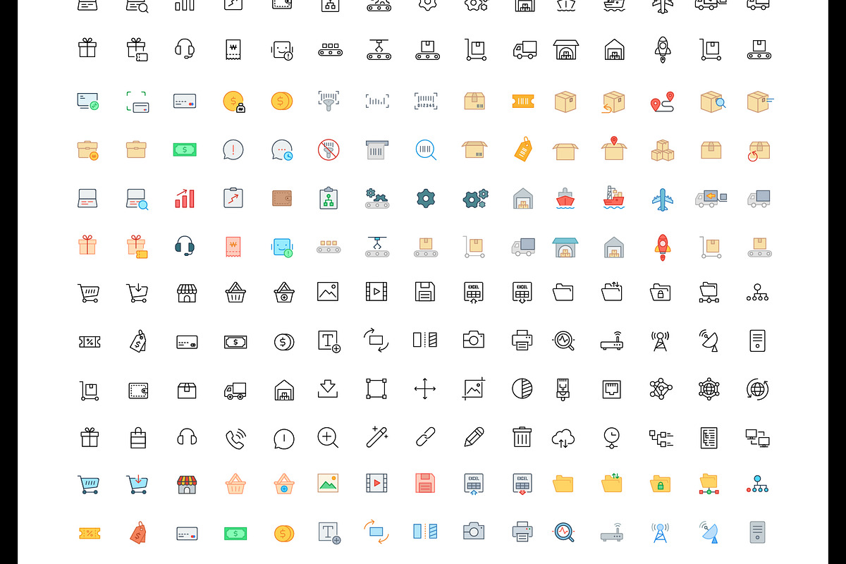 3000+ Mega Bundle line&color Icons, an Outline Icon by Design Present (Photo 5 of 19)