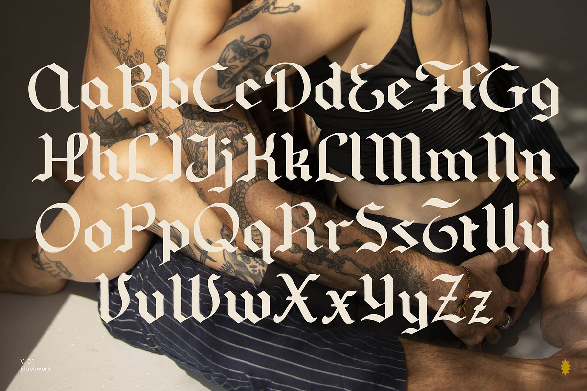 Blackwork Font, a Blackletter Font by Nomad Visuals (Photo 8 of 11)