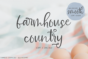 Farmhouse Country Rustic Font Duo