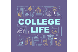 College lifestyle concept banner, a Templates & Theme by IMG Visuals
