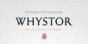 Whystor, a Serif Font by Andreas Stötzner (Thumbnail 1 of 11)
