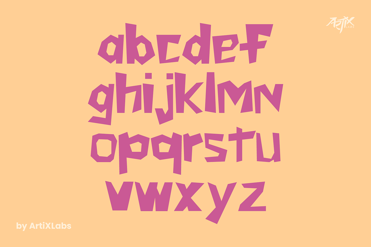 TOQSI Bold Quirky Geometric Typeface, a Script Font by ArtiXLabs (Photo 8 of 10)