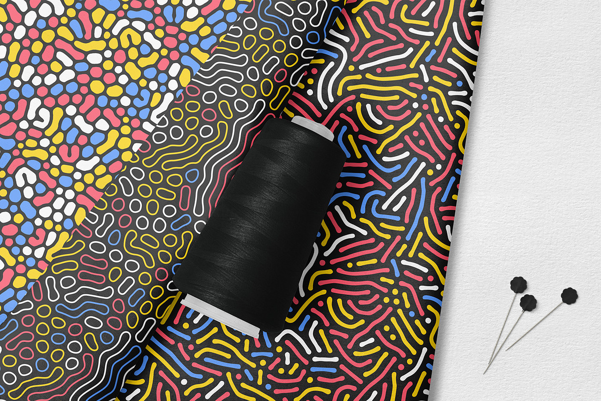 24 Organic Seamless Patterns Set, a Pattern Graphic by Krolja (Photo 4 of 5)