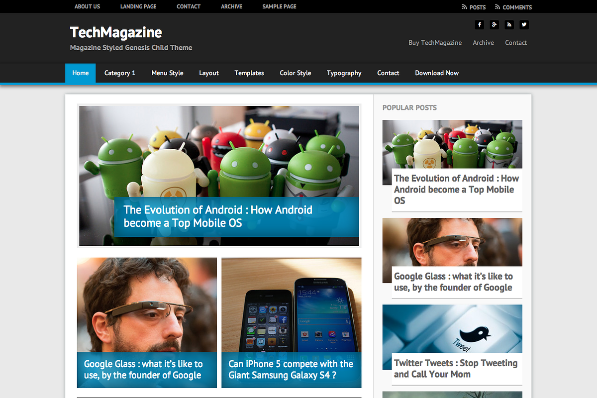 TechMagazine – Genesis 2 Child Theme, a WordPress Template by WPStuffs (Photo 3 of 5)