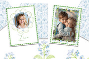 Blue & Green crest, floral frames, a Decorative Illustration by Lisima (Thumbnail 5 of 10)