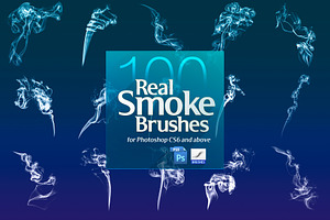 100 Real Smoke Brushes For Photoshop