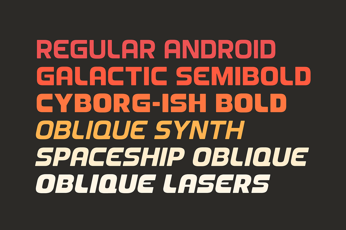 Turbeau — Retro-futuristic font, a Font by SimpleBits® (Photo 4 of 7)