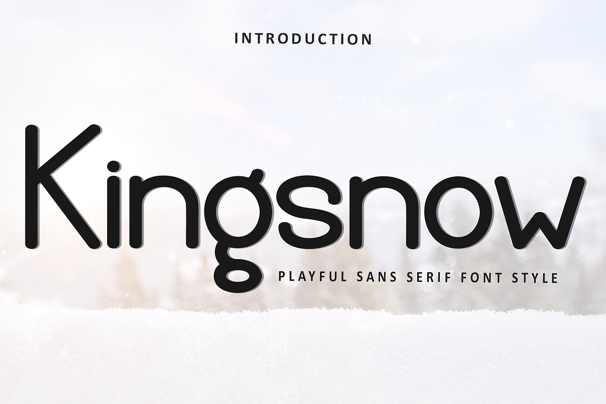 Kingsnow, a Sans Serif Font by FreshTypeINK (Photo 1 of 8)