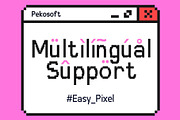 Easy Pixel - Modern Pixel Font, a Sans Serif Font by Pekotype (Thumbnail 4 of 12)