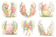 Whimsical Easter Heaven Angel Wings, an Illustration by Daily.Designs (Thumbnail 8 of 8)