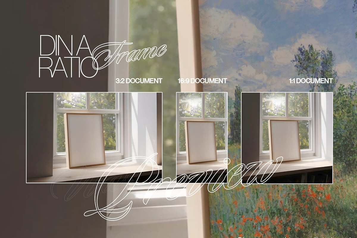 DIN A Frame Animated PSD Mockup, an Advertising Mockup by WasMockups (Photo 5 of 6)